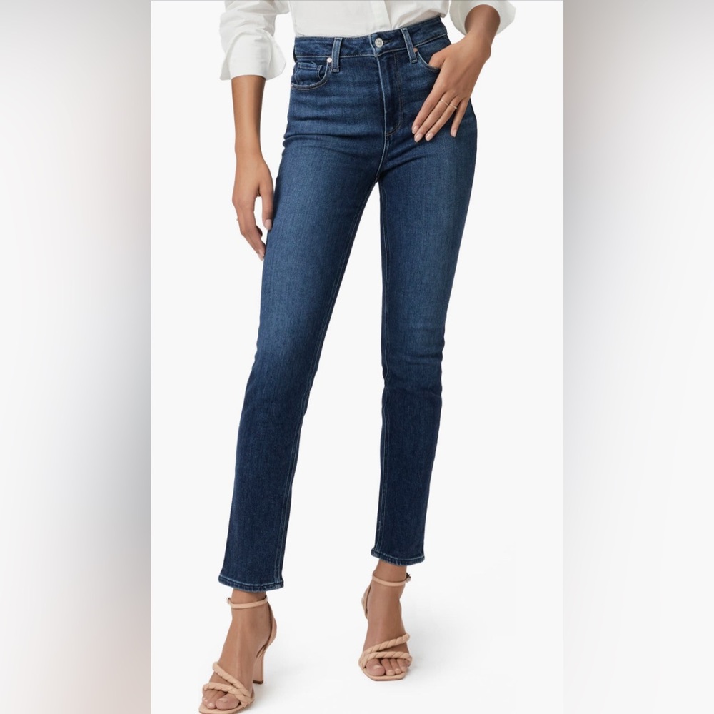 PAIGE Dark Indigo Ankle Jeans